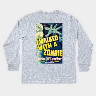 I Walked With a Zombie Movie Poster Kids Long Sleeve T-Shirt